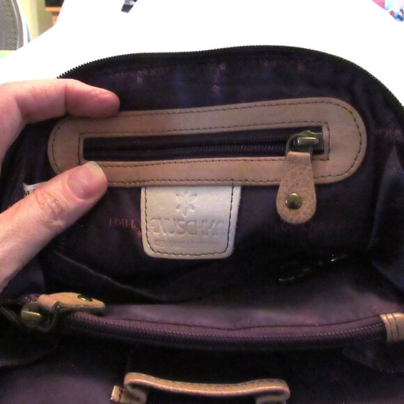 Anuschka Denim Paisley Floral Small Multi Compartment Zip-Around Organizer 8109 - Picture 7 of 7